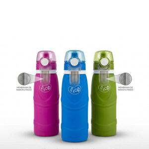 Botellas Siliconas Libre BPA + Nano Filtro Incluido
